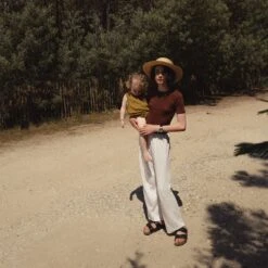 Smew Top - Merino Wool & Silk - Fig -Mama Owl Mamaowl siskin merino wool silk smew fig keet