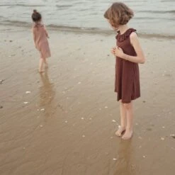 Wren Dress - Merino Wool & Silk - Fig -Mama Owl Mamaowl siskin merino wool silk wren dress fig orchid