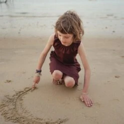 Wren Dress - Merino Wool & Silk - Fig -Mama Owl Mamaowl siskin merino wool silk wren fig.2jpg