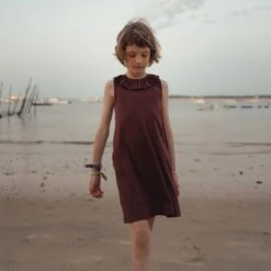 Wren Dress - Merino Wool & Silk - Fig