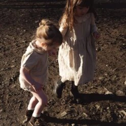 Aspen Baby & Kids Dress - Linen - Natural -Mama Owl mamaowl siskin AspenBaby KidsDress Linen Natural AlderBabyTunicTop Linen Natural L1520318