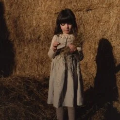 Aspen Baby & Kids Dress - Linen - Natural -Mama Owl mamaowl siskin AspenBaby KidsDress Linen Natural L1520410