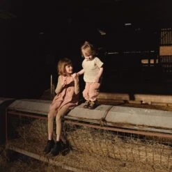 Aspen Baby & Kids Dress - Linen - Peony -Mama Owl mamaowl siskin AspenBaby KidsDress Linen Peony AlderBabyTunicTop Linen Natural LindenTrousers Linen Peony finch sandstorm L1520460