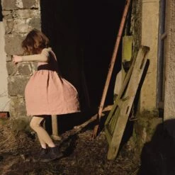 Aspen Baby & Kids Dress - Linen - Peony -Mama Owl mamaowl siskin AspenBaby KidsDress Linen Peony AlderBabyTunicTop Linen Natural LindenTrousers Linen Peony finch sandstormL1520539