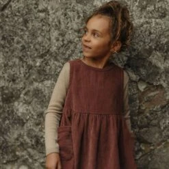 Aspen Dress - Cotton Corduroy - Cedar -Mama Owl mamaowl siskin AspenDress CottonCorduroy Cedar DSC 1792