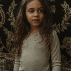 Lark Top - Merino Wool & Silk - Sandstorm -Mama Owl mamaowl siskin DSC 2160