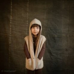 Falcon Vest - Merino Wool Fleece - Sandstorm -Mama Owl mamaowl siskin FalconVest MerinoWoolFleece Sandstorm sandstorm merino siskin 2485