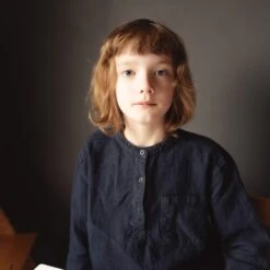 Larch Shirt - Linen - Midnight