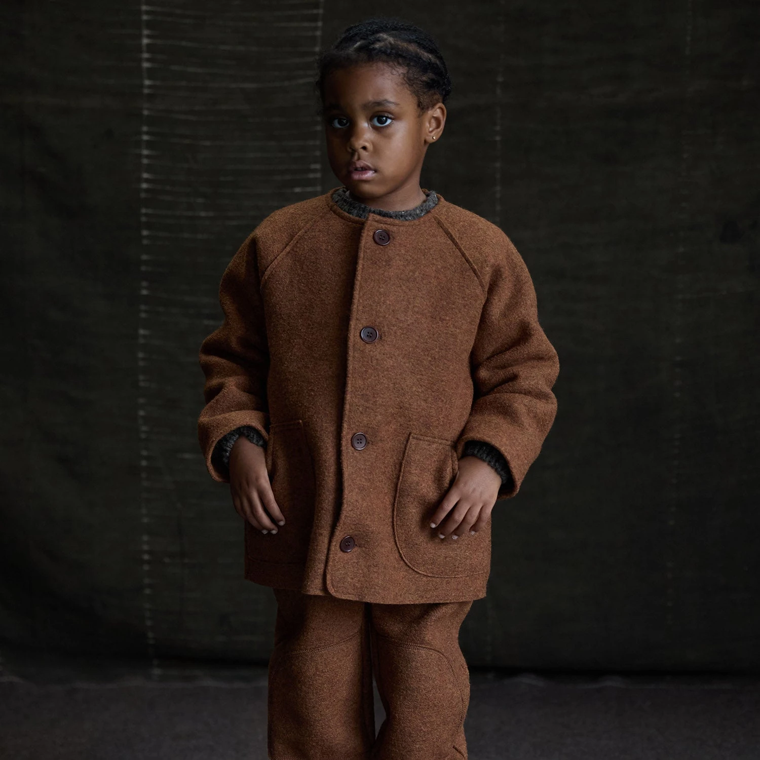 Mountain Jacket - Boiled Merino Wool - Auburn 3 Mountain Jacket - Boiled Merino Wool - Auburn