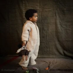 Pipit Baby & Kids Suit - Merino Wool Fleece - Sandstorm -Mama Owl mamaowl siskin PipitBaby KidsSuit MerinoWoolFleece Sandstorm sandstorm merino siskin 1808