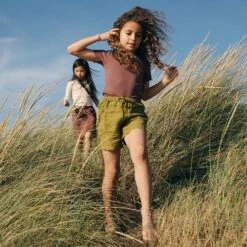 Rowan Shorts - Linen - Olive -Mama Owl mamaowl siskin SmewTop CottonPointelle Damson RowanShorts Linen Olive WrenTop CottonPointelle Shell JuniperSkirt Linen Damson linen 8325