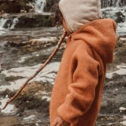 Tinker Baby & Kids Jacket - Merino Wool Fleece - Deep Rust 28 Tinker Baby & Kids Jacket - Merino Wool Fleece - Deep Rust -Mama Owl mamaowl siskin by engel wool silk sandstorm fleece rust image00034