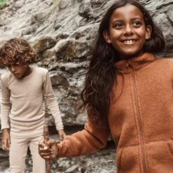 Kite Jacket - Merino Wool Fleece - Deep Rust 18 Kite Jacket - Merino Wool Fleece - Deep Rust -Mama Owl mamaowl siskin by engel wool silk squirrel sandstorm fleece rust image00022