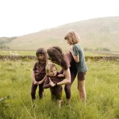 Finch Leggings - Cotton Pointelle - Storm -Mama Owl mamaowl siskin cotton pointelle damson storm olive L1190012