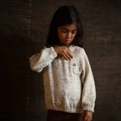 Crake Baby & Kids Sweater - Merino Wool Speckle - Quail 20 Crake Baby & Kids Sweater - Merino Wool Speckle - Quail -Mama Owl mamaowl siskin crake quail siskin 230569