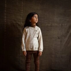 Crake Baby & Kids Sweater - Merino Wool Speckle - Quail 17 Crake Baby & Kids Sweater - Merino Wool Speckle - Quail -Mama Owl mamaowl siskin crake quail siskin 230580