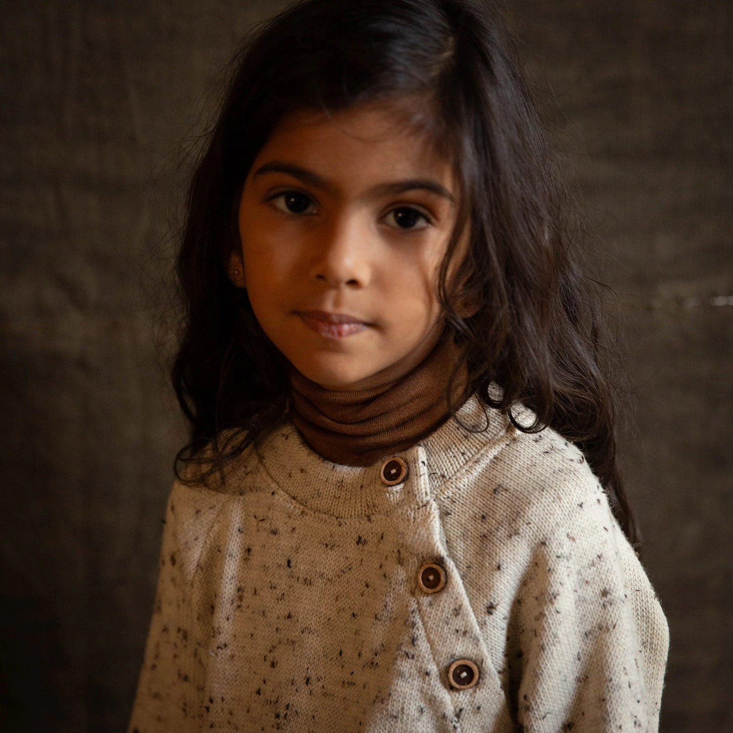 Crake Baby & Kids Sweater - Merino Wool Speckle - Quail 4 Crake Baby & Kids Sweater - Merino Wool Speckle - Quail - Image 2