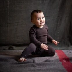 Egret Baby Body - Merino Wool - Bark -Mama Owl mamaowl siskin egret finch siskin 230525