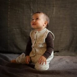 Magpie Baby & Kids Vest - Merino Wool Speckle - Quail -Mama Owl mamaowl siskin magpie emu quail siskin 230817 e7caf417 3267 41d2 804e b13fd9694cef