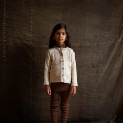 Pelican Baby & Kids Cardigan - Merino Wool Speckle - Quail -Mama Owl mamaowl siskin pelican quail siskin 230477