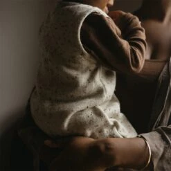 Cuckoo Baby Romper - Merino Wool Speckle - Quail -Mama Owl mamaowl siskin quail Speckle thevitamindproject10