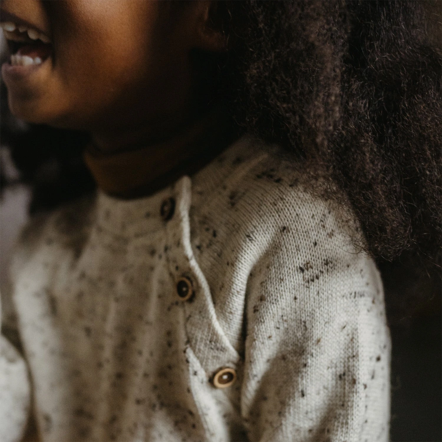 Crake Baby & Kids Sweater - Merino Wool Speckle - Quail 7 Crake Baby & Kids Sweater - Merino Wool Speckle - Quail - Image 5