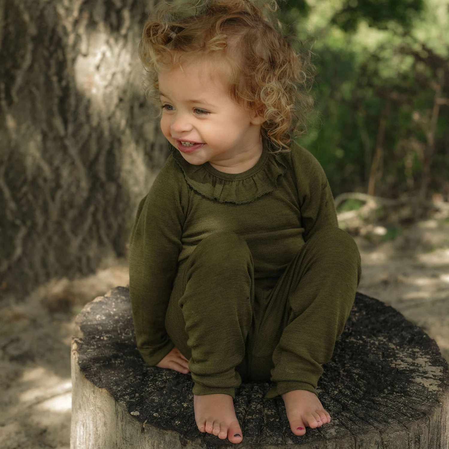 Wren Top - Merino Wool & Silk - Seaweed 5 Wren Top - Merino Wool & Silk - Seaweed - Image 3