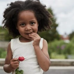 Merino Wool/Silk Pointelle Vest - Pearl