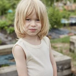 Merino Wool/Silk Pointelle Vest - Pearl -Mama Owl mamaowl siskin 25A0421