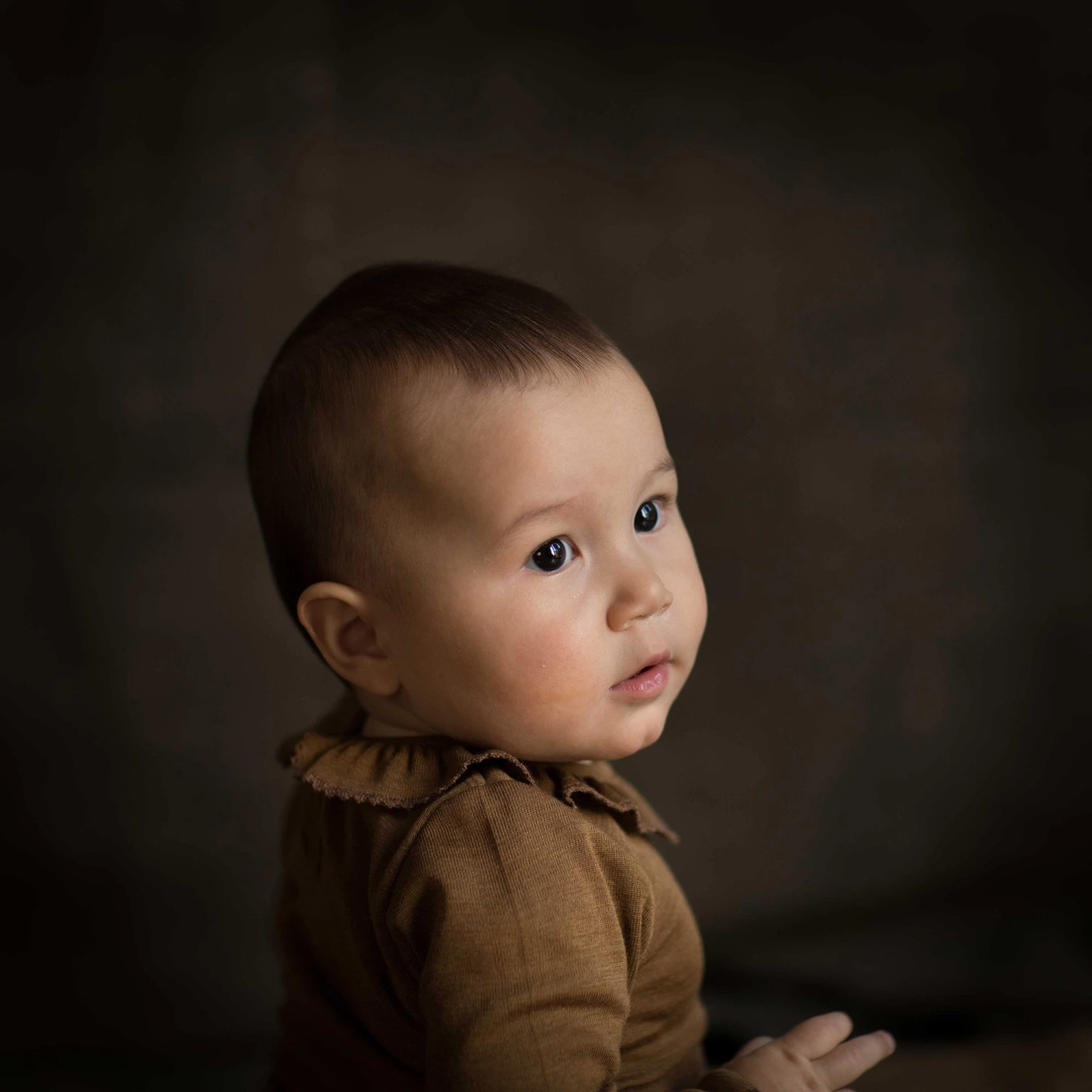 Wren Baby Body - Merino Wool & Silk - Almond 3 Wren Baby Body - Merino Wool & Silk - Almond