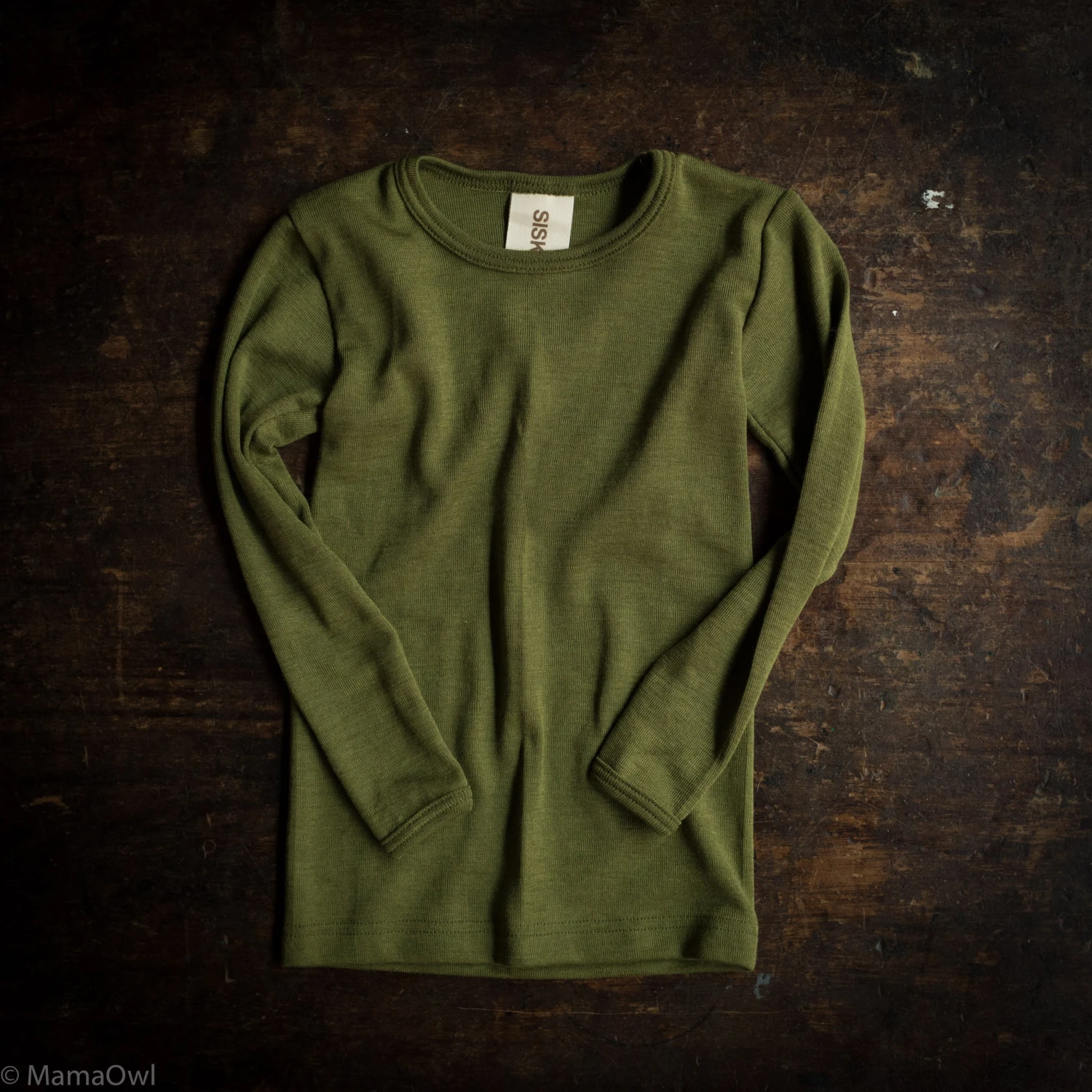 Lark Top - Merino Wool & Silk - Moss 4 Lark Top - Merino Wool & Silk - Moss - Image 2