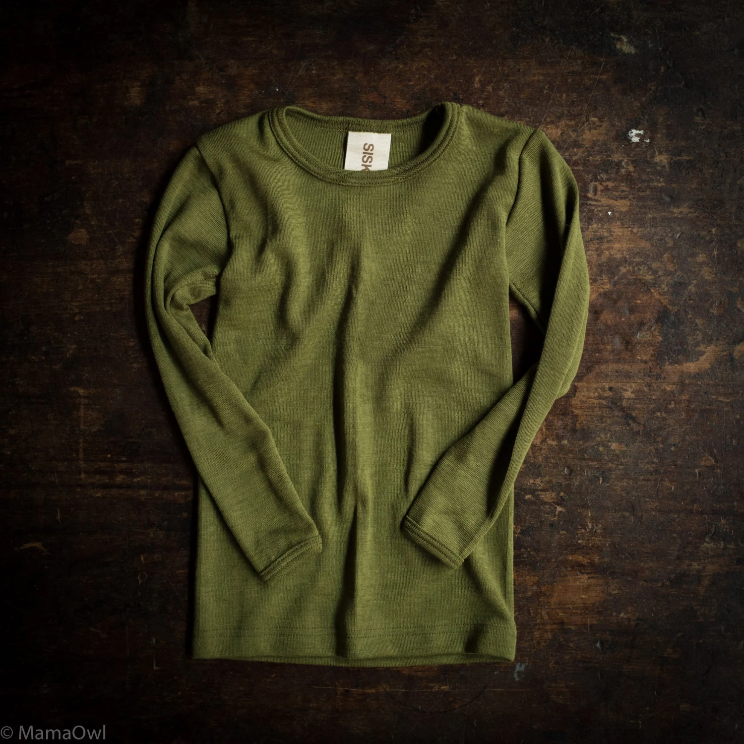 Lark Top - Merino Wool & Silk - Moss 3 Lark Top - Merino Wool & Silk - Moss
