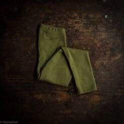 Finch Leggings - Merino Wool & Silk - Moss