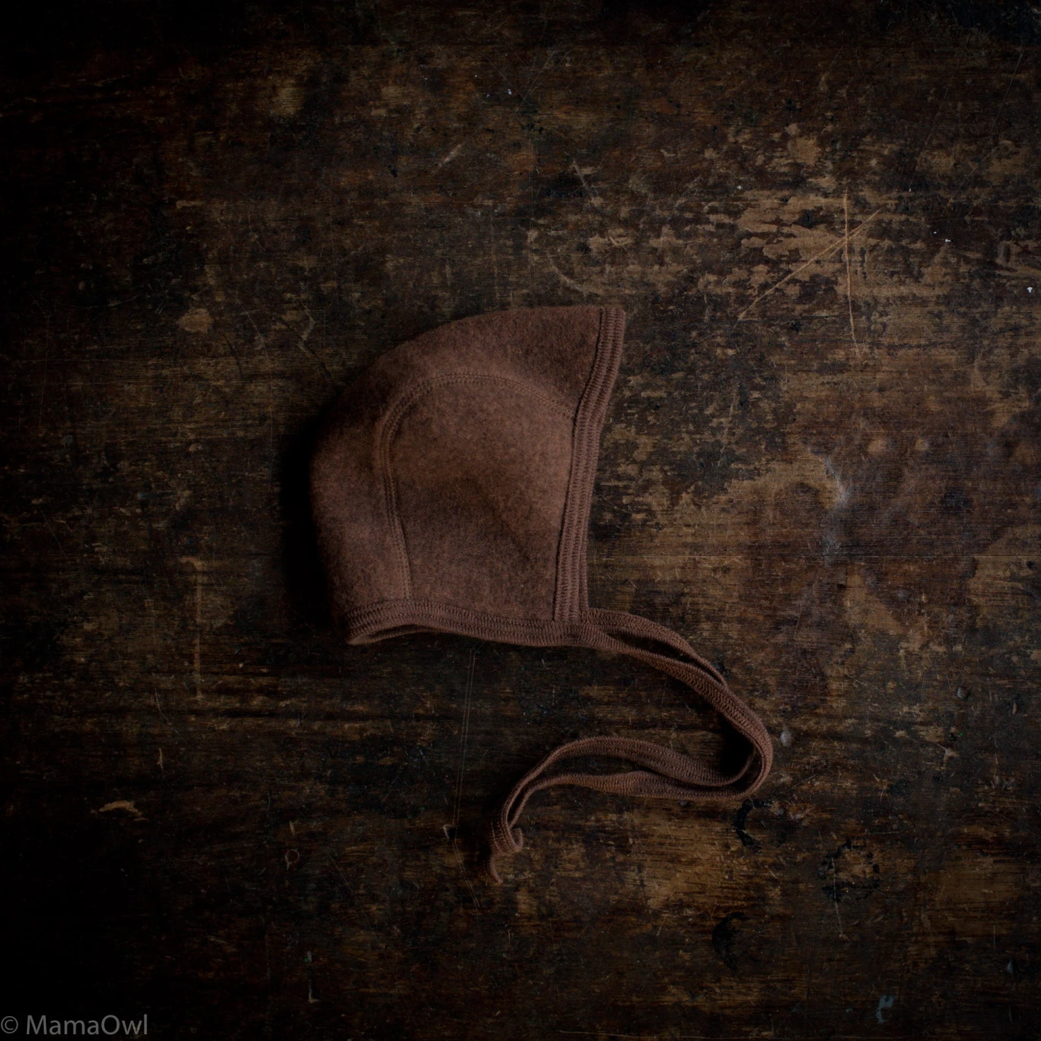 Piculet Baby Bonnet - Merino Wool Fleece - Squirrel 3 Piculet Baby Bonnet - Merino Wool Fleece - Squirrel