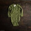 Moa Baby Body - Merino Wool & Silk - Moss 2 Moa Baby Body - Merino Wool & Silk - Moss -Mama Owl mamaowl siskin 242