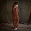 Earth Playsuit - Boiled Merino Wool - Auburn -Mama Owl mamaowl siskin EarthPlaysuit BoiledMerinoWool Auburn auburn 1992