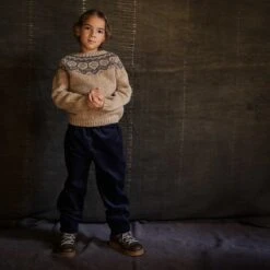 Norse Sweater - Donegal Wool - Sand -Mama Owl mamaowl siskin norse sweater sand 0907 7