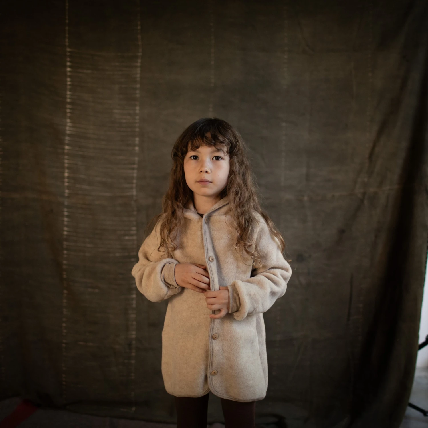 Tinker Baby & Kids Jacket - Merino Wool Fleece - Sandstorm 6 Tinker Baby & Kids Jacket - Merino Wool Fleece - Sandstorm - Image 4